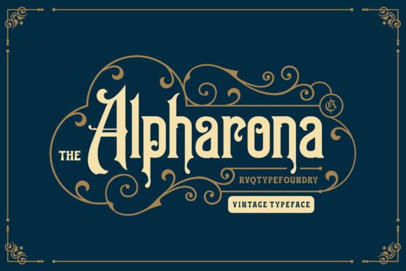 Alpharone: A Vintage Blackletter Font for Digital Branding