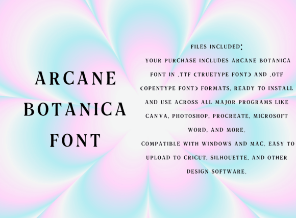 Arcane Botanica: A Serif Font for Enchanted Editorial Design