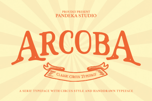 Arcoba: A Whimsical Serif Font for Bold Visual Storytelling