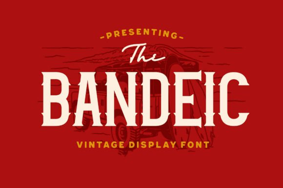 Bandeic: A Vintage Serif Font for Bold Web Design