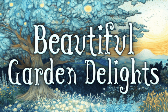 Beautiful Garden Delights: A Font That Elevates Brand Design