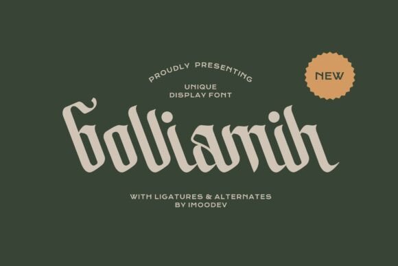 Bolliamih: A Modern Blackletter Font for Editorial Design