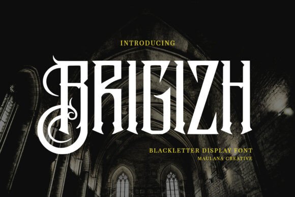 Brigizh: A Bold Blackletter Font for Editorial Design
