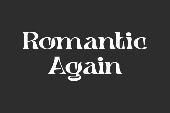 Bring Romance to Your Craft with Romantic Again Font
