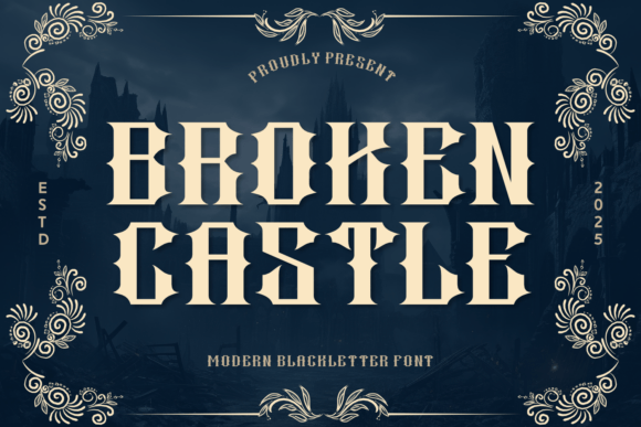 Broken Castle Font for Web Design and Branding