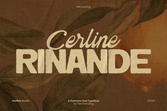 Cerline Rinande: A Premium Font for Rustic Branding