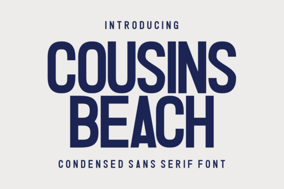 Cousins Beach Font for Modern Branding