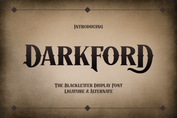 Darkford Font for Handmade Creations