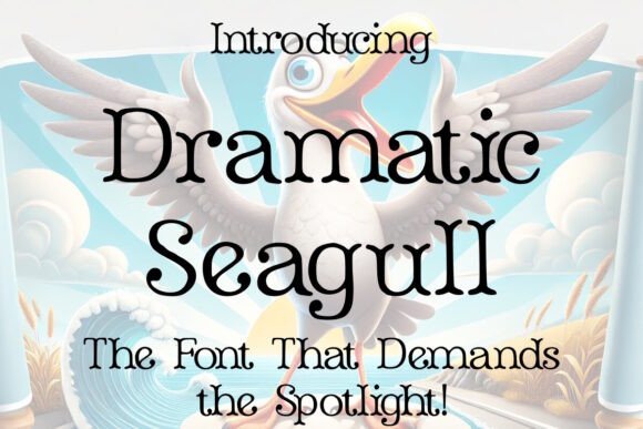 Dramatic Seagull: A Bold Typeface for Editorial Expression
