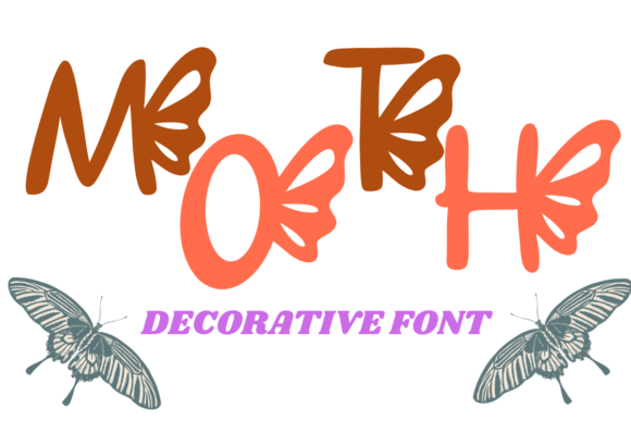 Elevate Your Visuals with the Moth Decorative Typeface