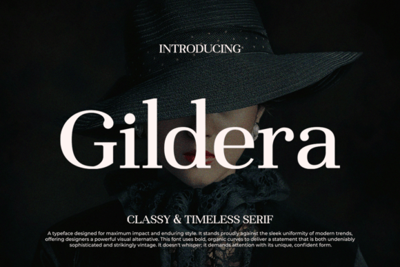 Gildera Serif Font for Handmade Creations