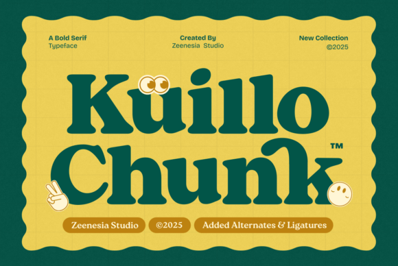 Kuillo Chunk: A Playful Serif Font for Handmade Creations
