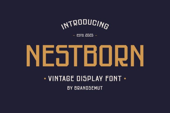 Nestborn: A Modern Sans Serif for Branding and Design