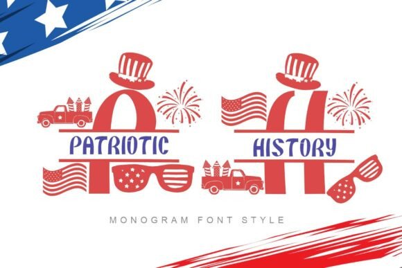 Patriotic History Font for Creative Projects