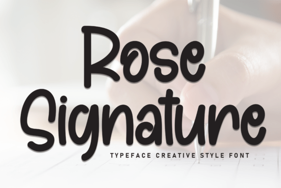 Rose Signature: A Warm Handwritten Font for Creative Branding