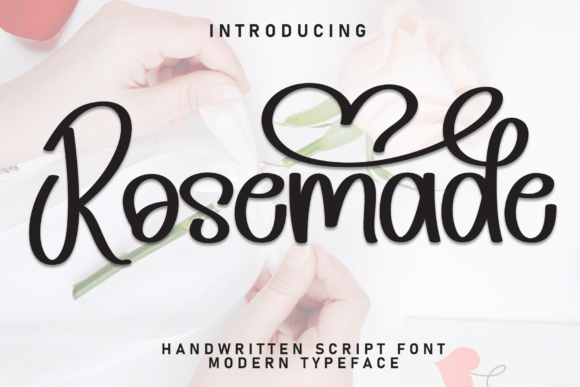 Rosemade: A Handwritten Script Font for Elegant Editorial Design
