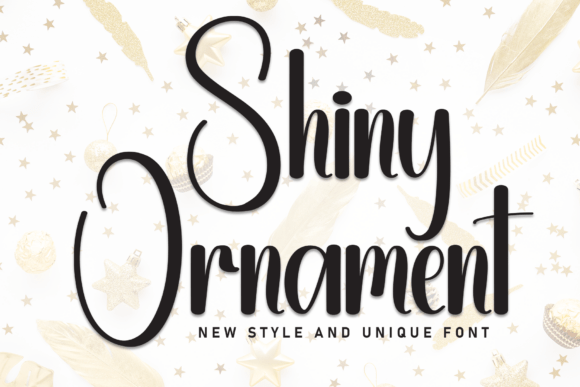 Shiny Ornament Font for Eye-Catching Campaigns