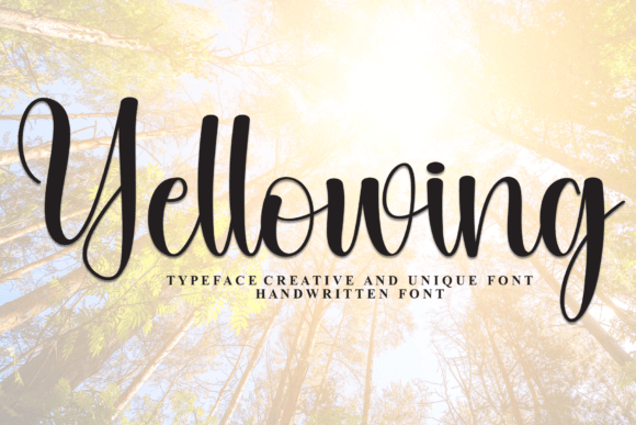 Yellowing Font for Modern Web Design